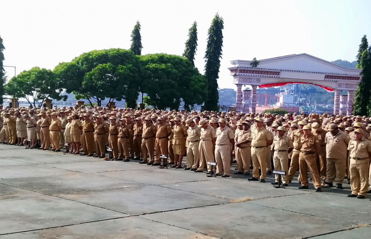 Sekda Soroti Tingkat Kehadiran Pegawai Dalam Apel Pagi